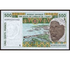 500 francs 2001 Senegal-Západná Afrika