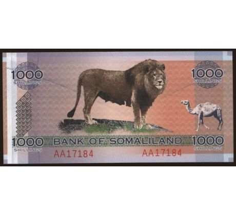 1 000 shilings 2006 Somaliland pamätné vydanie