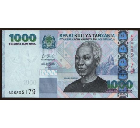 1 000 shilings 2003-06 Tanzánia