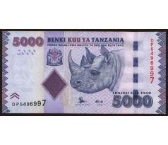 5 000 shilingi 2010-20 Tanzánia