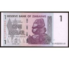 1 dollar 2007 Zimbabwe