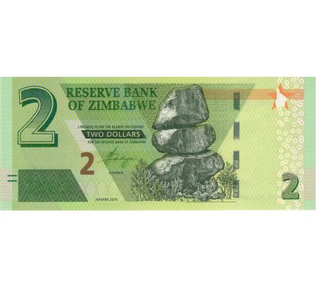 2 dollar 2019 Zimbabwe