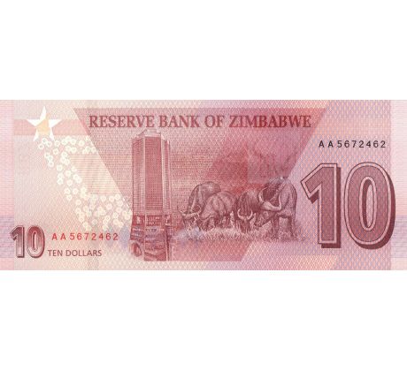 10 dollar 2020 Zimbabwe