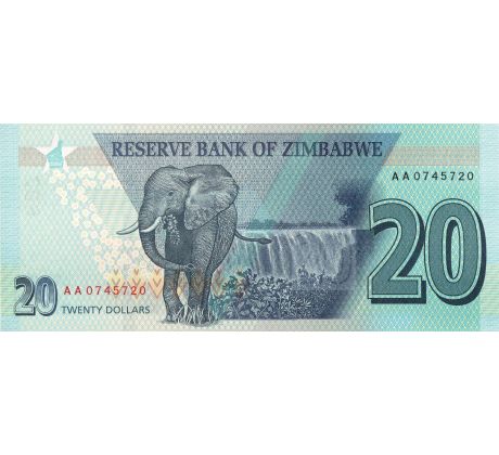 20 dollar 2020 Zimbabwe