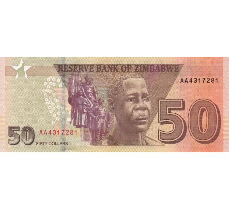 50 dollars 2020 Zimbabwe