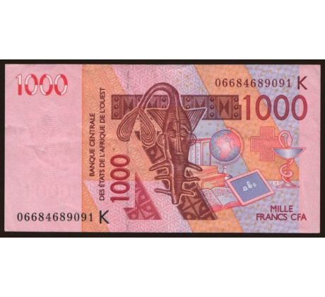 1 000 francs 2003-24 Senegal -Štáty západnej afriky