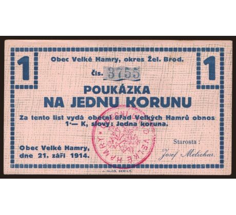 1 koruna 1914