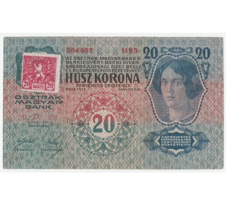 20 koruna 1913 kolok 1. vydanie