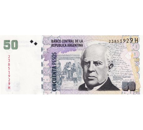 50 pesos 2003-14 Argentína