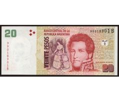 20 pesos 2003-18 Argentína