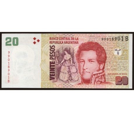 20 pesos 2003-18 Argentína