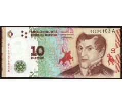 10 pesos 2016 Argentína