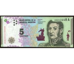 5 pesos 2015 Argentína