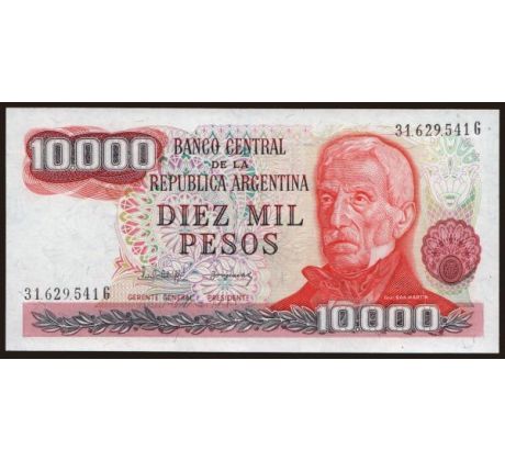 10 000 pesos 1976-83 Argentína