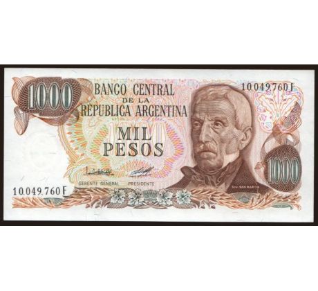1 000 pesos 1976 Argentína