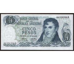5 peso 1974 Argentína