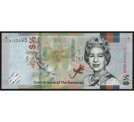 1/2 dollar 2019 Bahamy