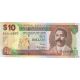 10 dollar 2007-12 Barbados veľké pruhované číslo