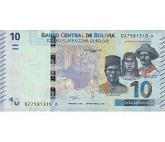 10 bolivianos 2018 Bolívia
