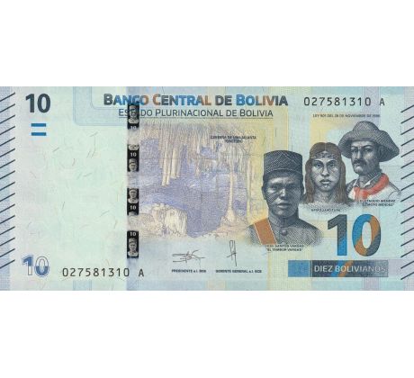 10 bolivianos 2018 Bolívia