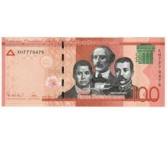 100 pesos 2017-23 Dominikanská republika