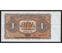1 kčs 1953 AA neperforovaná
