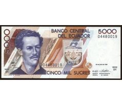 5 000 sucres 1999 Ekvádor