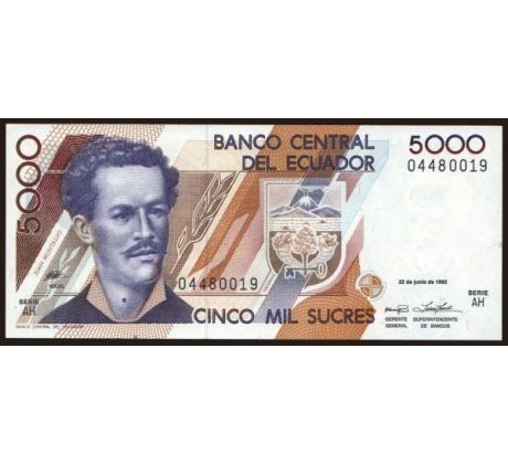 5 000 sucres 1999 Ekvádor