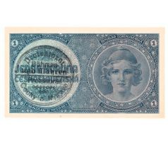 1 koruna 1938/40 A74 ručná prítlač
