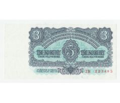 Náhradná séria 3 kčs 1961 ZB neperforovaná