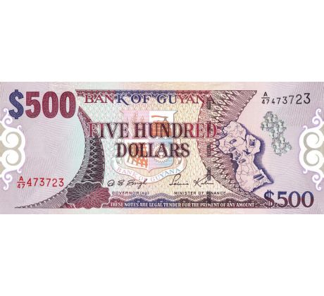 500 dollars 2002 Guyana