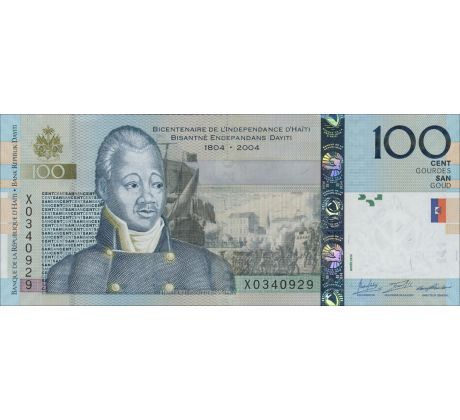 100 gourdes 2016 Haiti pamätná bankovka