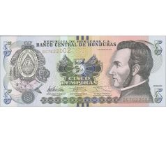 5 lempíras 2012-19 Honduras