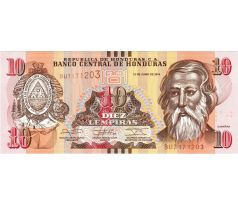 10 lempiras 2012 -19 Honduras