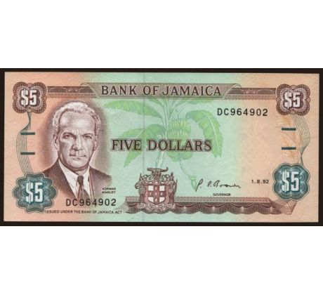 5 dollar 1985-92 Jamajka