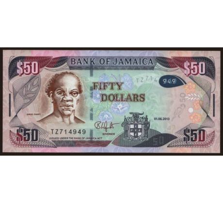 50 dollar 2013-21 Jamajka