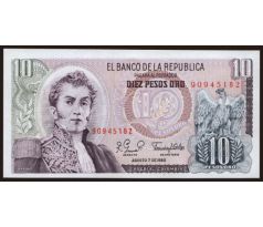 10 pesos 1980 Kolumbia