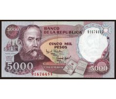 5 000 pesos 1994-95 Kolumbia