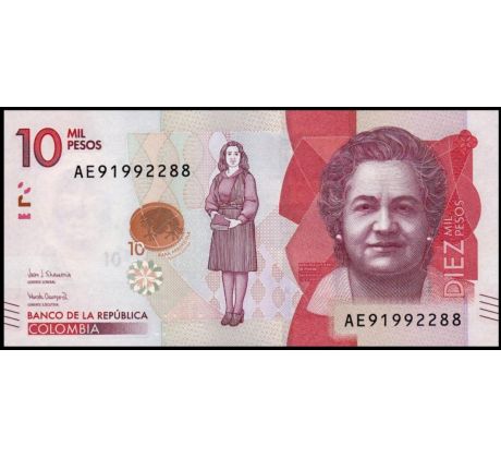 10 000 pesos 2015-20 Kolumbia