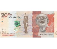 20 000 pesos 2015-21 Kolumbia
