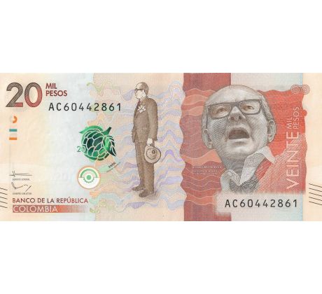 20 000 pesos 2015-21 Kolumbia