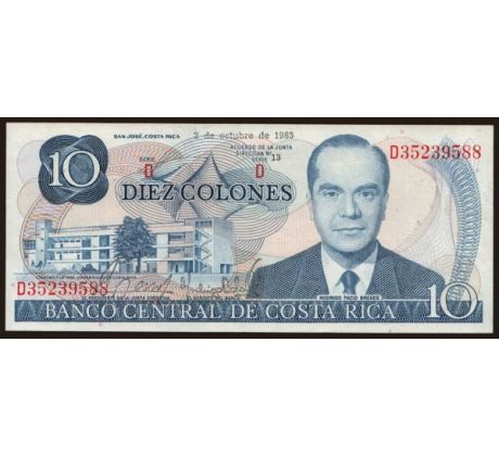 10 colones 1972-87 Kostarika