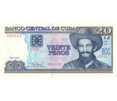 20 pesos 2004 - 21 Kuba portrét C. Cienfuegosa