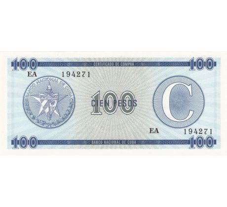100 pesos 1985 Kuba