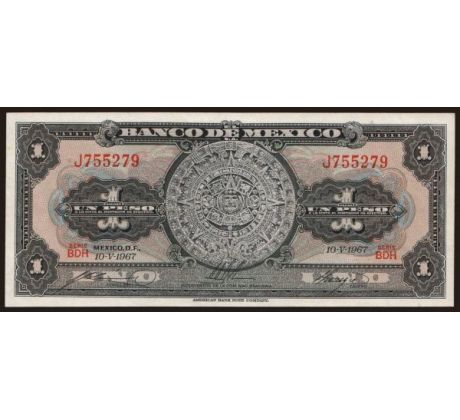 1 pesos 1967 Mexiko