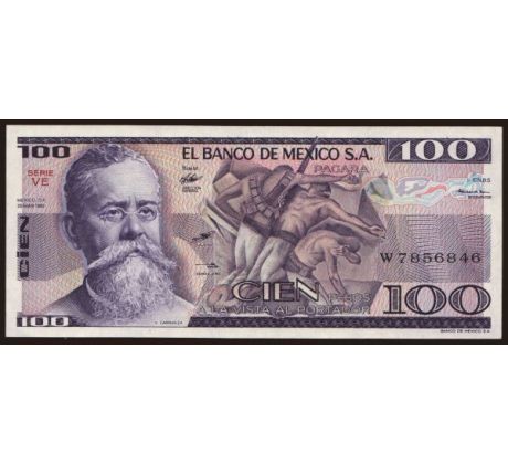 100 pesos 1982 Mexiko