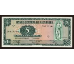 5 cordobas 1972 Nikaragua