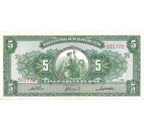 5 soles 1962-68 Peru