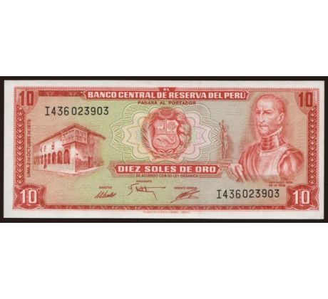 10 soles 1975 Peru
