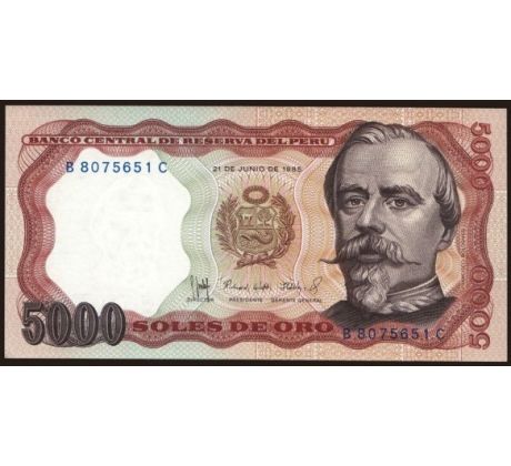 Peru 5 000 soles 1985